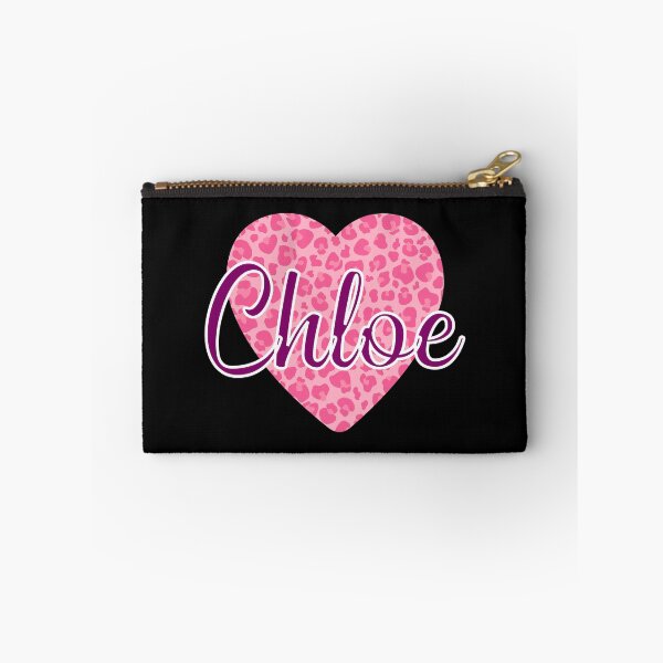 Item preview, Chloe Name Leopard Pink Heart  designed and sold by Jeallan Designs.