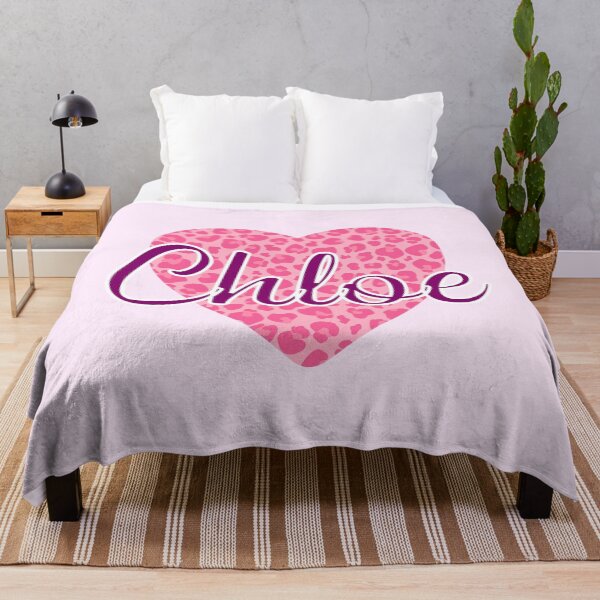 Item preview, Chloe Name Leopard Pink Heart  designed and sold by Jeallan Designs.