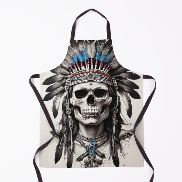 Item preview, Tribal Legacy – Skull with Headdress and Crossed Arrows designed and sold by CracStudio.