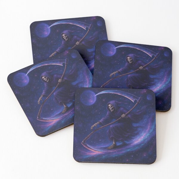 Item preview, Cosmic Surfer Grim Reaper designed and sold by ManateeMerchy.