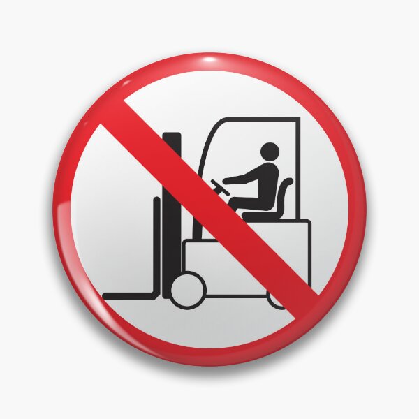Item preview, Prohibition Sign for Self-Propelled Forklifts, Circular Signage for Safety and Regulation of Work Areas designed and sold by Panneaux et signalisations - NPOITEVIN.