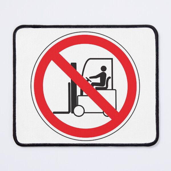 Item preview, Prohibition Sign for Self-Propelled Forklifts, Circular Signage for Safety and Regulation of Work Areas designed and sold by Panneaux et signalisations - NPOITEVIN.