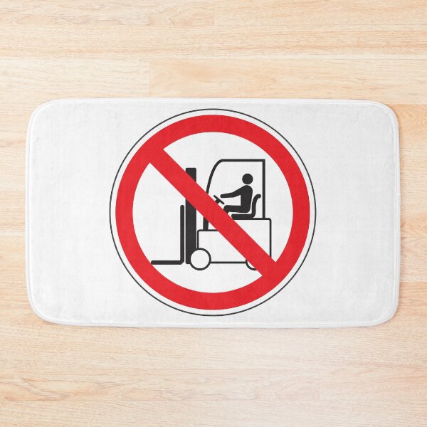 Item preview, Prohibition Sign for Self-Propelled Forklifts, Circular Signage for Safety and Regulation of Work Areas designed and sold by Panneaux et signalisations - NPOITEVIN.