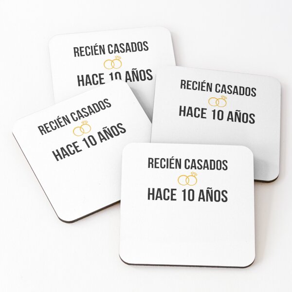 Item preview, diez años de aniversario Recién casados hace 10 años designed and sold by snowry.