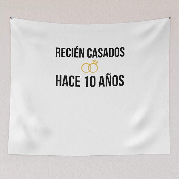 Item preview, diez años de aniversario Recién casados hace 10 años designed and sold by snowry.