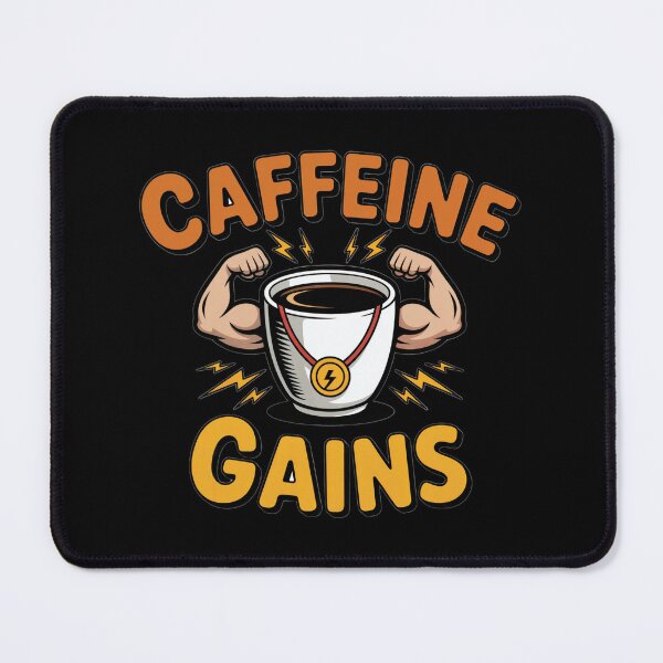 Item preview, Caffeine Gains – Coffee for Muscle Builders designed and sold by emilianaka.