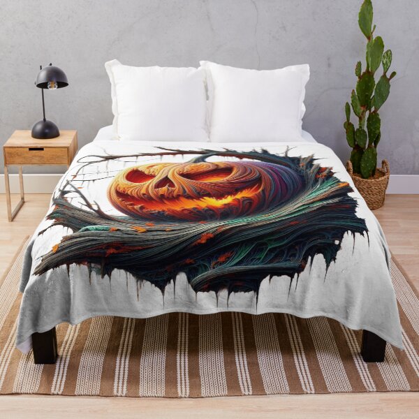 Item preview, On the branch is a big, grinning pumpkin for Halloween designed and sold by MadinaFatt.