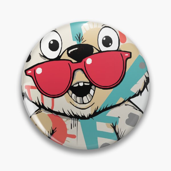 Item preview, Cool Graffiti Bear Sticker – Street Art Teddy with Sunglasses designed and sold by DreamyChaos.