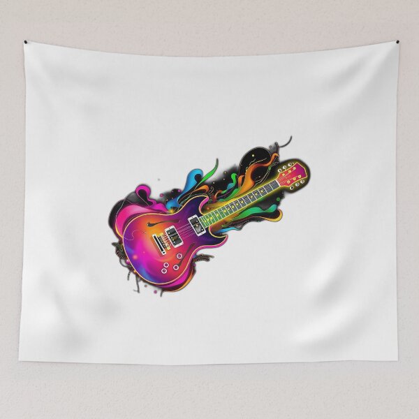 Item preview, Vibrant Guitar Abstract Art designed and sold by sharon1210.