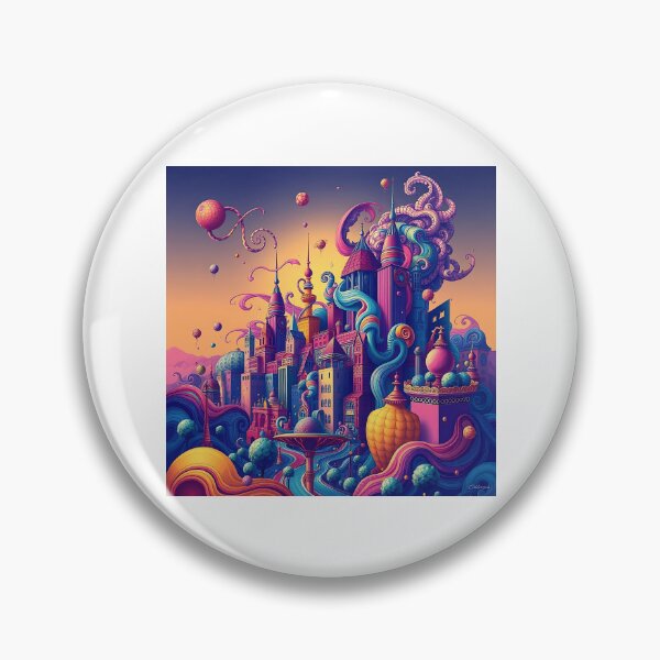 Item preview, Trippy Cityscape Art designed and sold by sharon1210.
