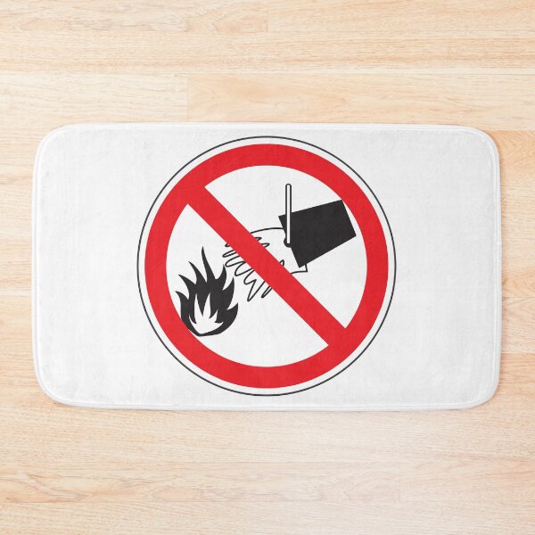 Item preview, No Water Throwing Sign, Circular Risk Prevention Signage according to INRS designed and sold by Panneaux et signalisations - NPOITEVIN.