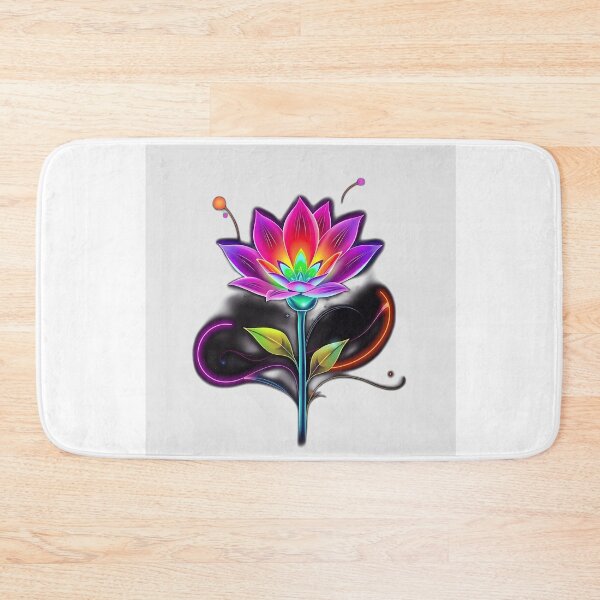 Item preview, Vibrant Flower with Neon Outlines designed and sold by sharon1210.