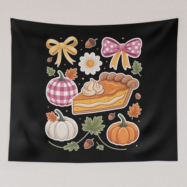 Item preview, Coquette Floral Bow Pumpkin Season Autumn Fall Thanksgiving designed and sold by DoorwayThreads.
