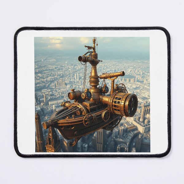 Item preview, Steampunk Skyship with Telescopes designed and sold by sharon1210.