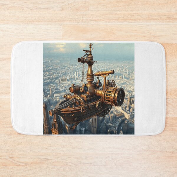 Item preview, Steampunk Skyship with Telescopes designed and sold by sharon1210.