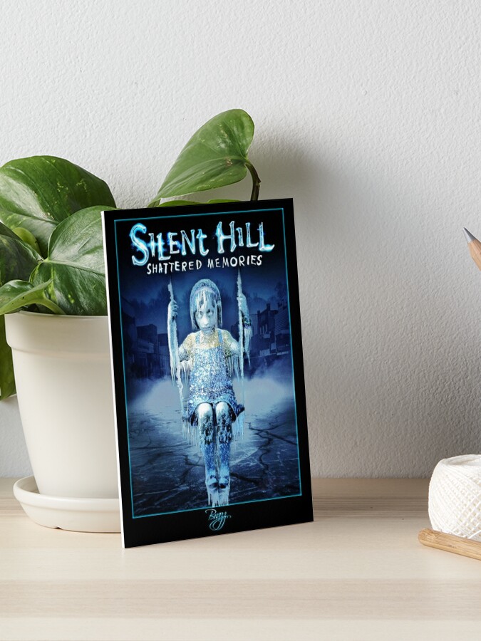 Silent Hill Shattered Memories Box Art Cover Original Art Board Print By Lilflipjimmy Redbubble