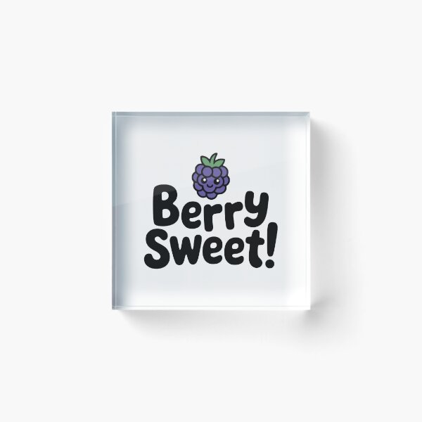 Item preview, Berry Sweet! Cute Blackberry Pun designed and sold by PMCreative.