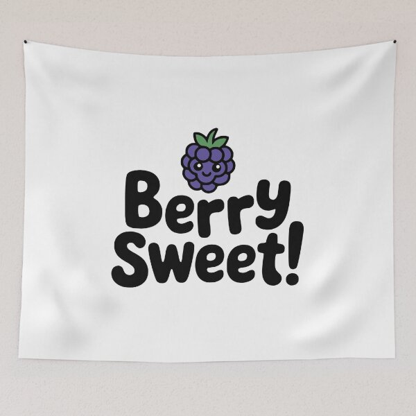 Item preview, Berry Sweet! Cute Blackberry Pun designed and sold by PMCreative.