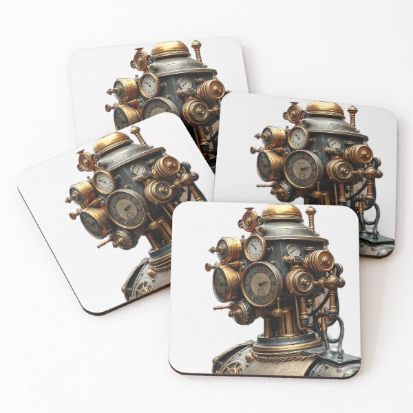 Item preview, Steampunk Automaton with Vintage Clocks designed and sold by sharon1210.