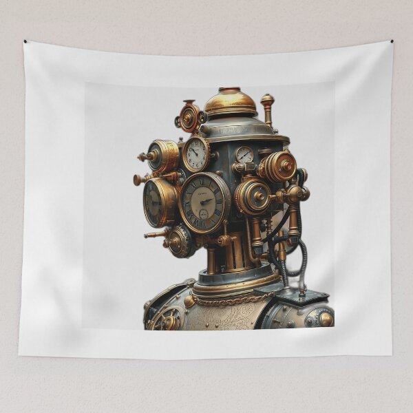 Item preview, Steampunk Automaton with Vintage Clocks designed and sold by sharon1210.