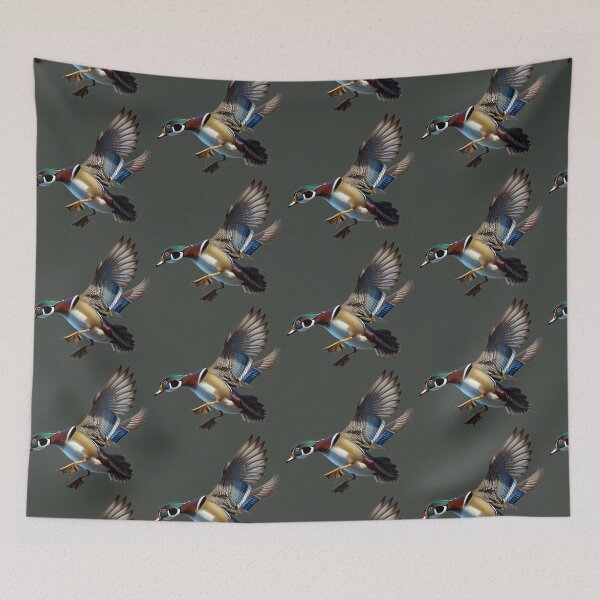 Item preview, Colorful Flying Wood Duck designed and sold by LifeCrush.