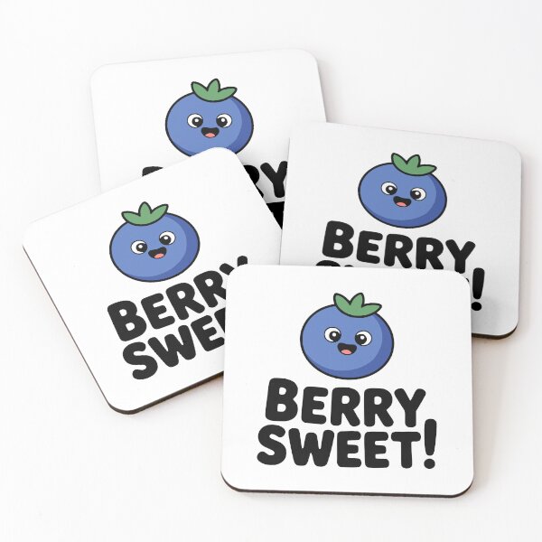 Item preview, Berry Sweet! Cute Blueberry Pun designed and sold by PMCreative.