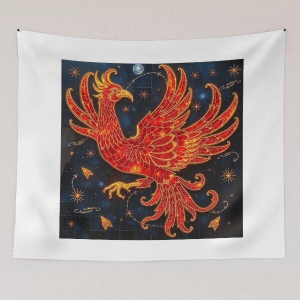 Item preview, Ruby and Gold Phoenix Art designed and sold by sharon1210.