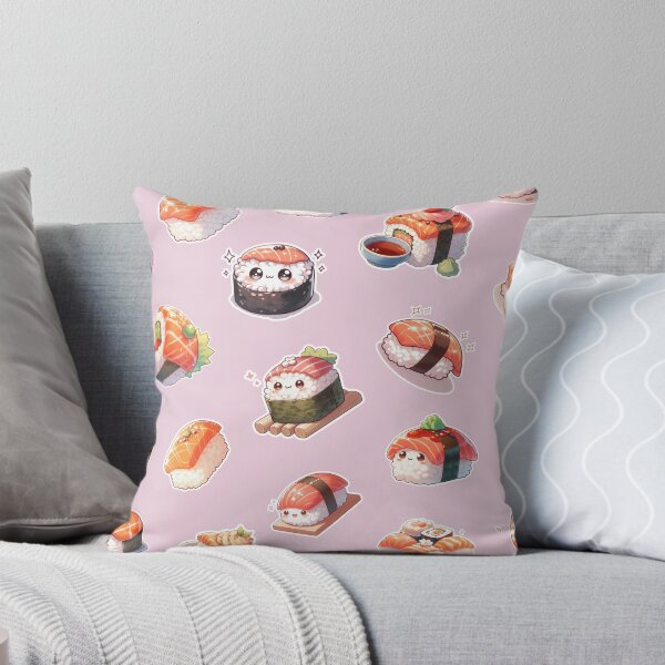 Item preview, Kawaii Sushi Manga Anime – Cute Chibi Japanese Food designed and sold by Sugar Wisdom .