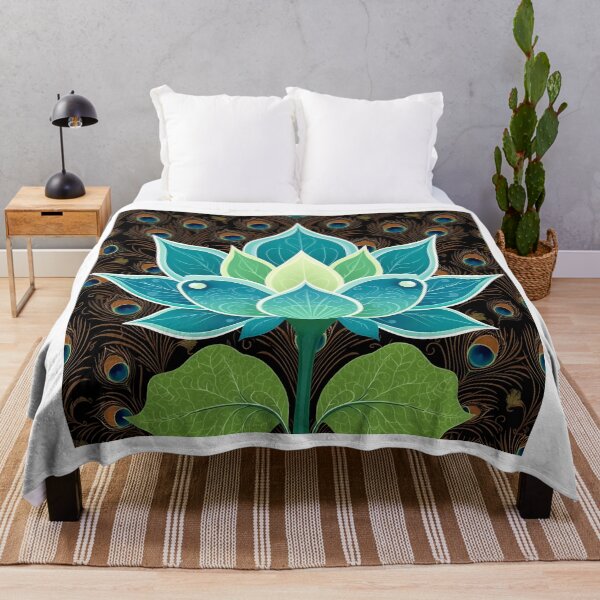 Item preview, Lotus Flower Wave Pattern Art designed and sold by sharon1210.