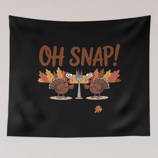 Item preview, Oh Snap Turkey Day  Funny Night Of Thanksgiving designed and sold by DoorwayThreads.