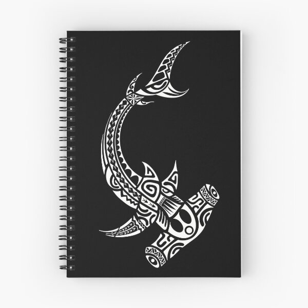 Item preview, Polynesian hammerhead shark designed and sold by tattoocreater.