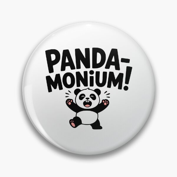 Item preview, Panda-monium! Cute Panda Pun designed and sold by PMCreative.