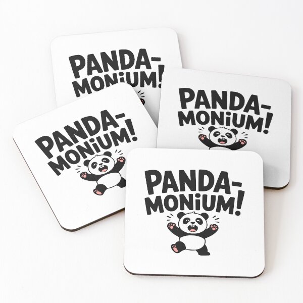 Item preview, Panda-monium! Cute Panda Pun designed and sold by PMCreative.