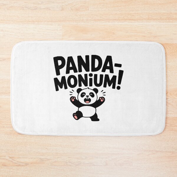 Item preview, Panda-monium! Cute Panda Pun designed and sold by PMCreative.