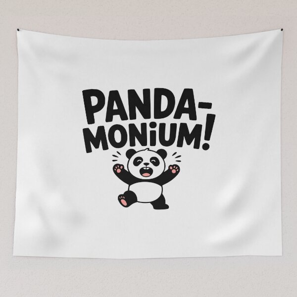 Item preview, Panda-monium! Cute Panda Pun designed and sold by PMCreative.