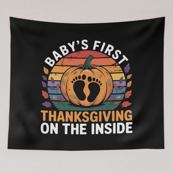 Item preview, Thanksgiving Babys First Thankgiving Newborn designed and sold by DoorwayThreads.