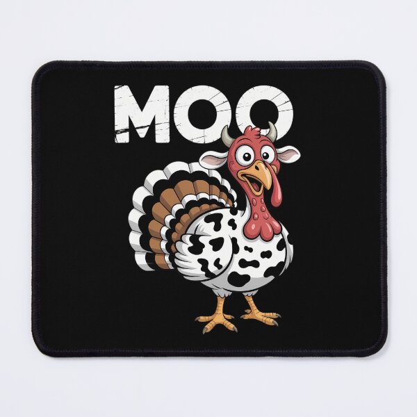 Item preview, Thanksgiving Moo Turkey Cow Funny Fall Farm designed and sold by DoorwayThreads.