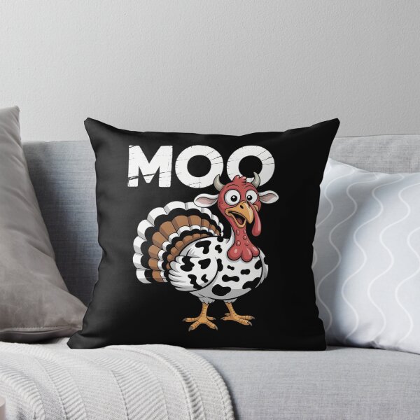 Item preview, Thanksgiving Moo Turkey Cow Funny Fall Farm designed and sold by DoorwayThreads.