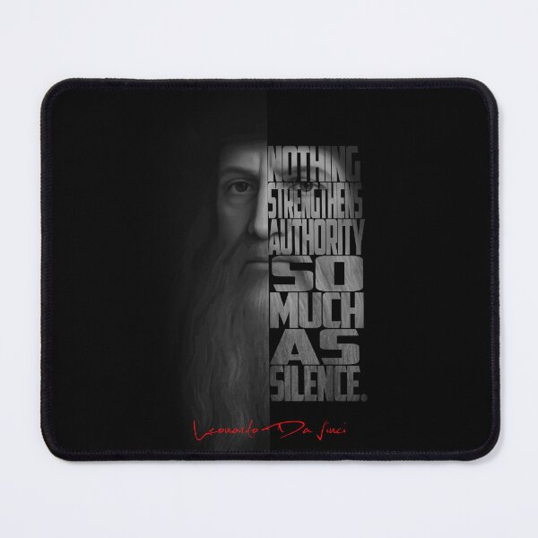 Item preview, Leonardo da Vinci – Monochrome Portrait Typography Artwork designed and sold by Enea Kelo.