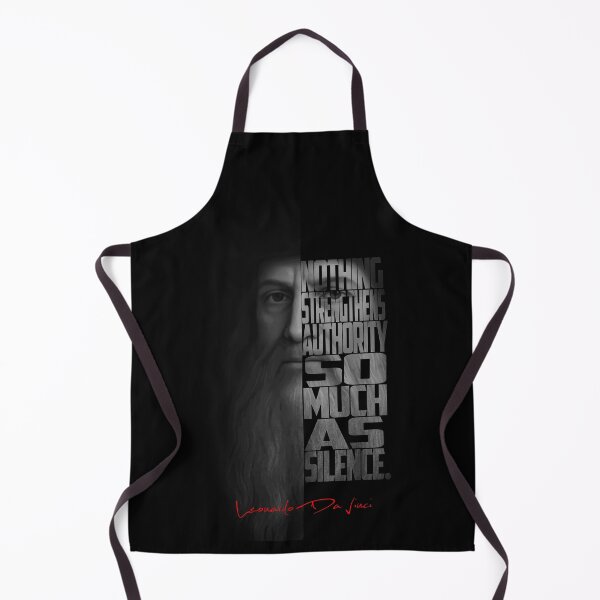 Item preview, Leonardo da Vinci – Monochrome Portrait Typography Artwork designed and sold by Enea Kelo.