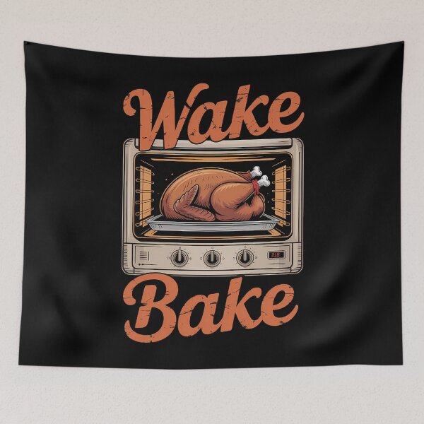 Item preview, Thanksgiving Wake And Bake Funny Turkey Day Dad designed and sold by DoorwayThreads.