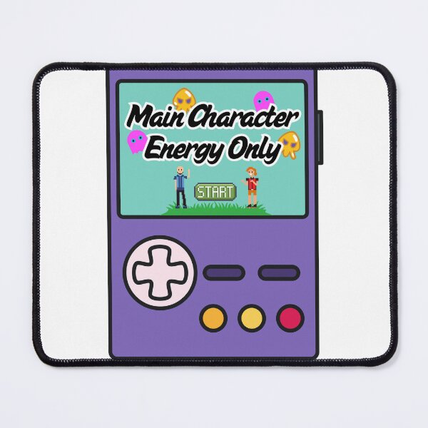 Item preview, ? Main Character Energy Only – Retro Pixel Gamer Vibes designed and sold by AtheneaMist.
