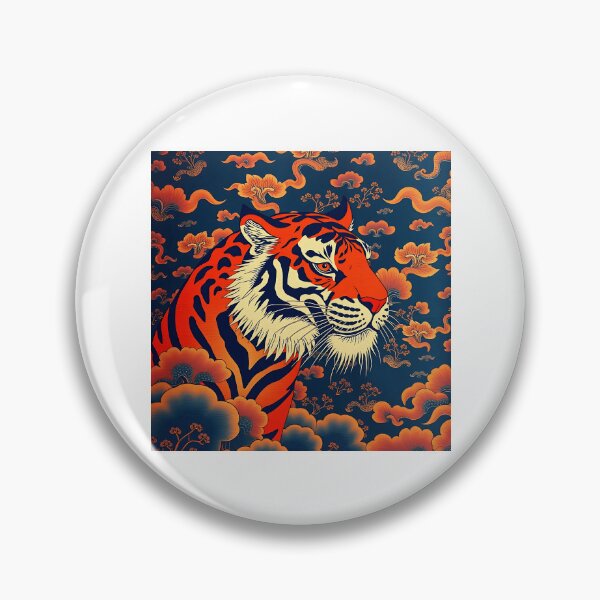 Item preview, Cloud Motif Tiger Artwork designed and sold by sharon1210.