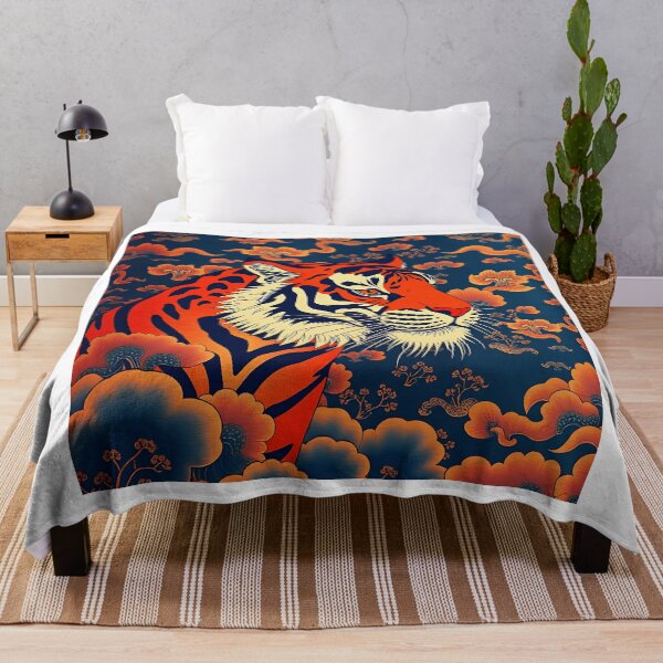 Item preview, Cloud Motif Tiger Artwork designed and sold by sharon1210.