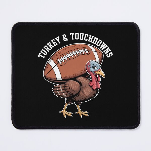 Item preview, Turkey and Touchdowns Funny Thanksgiving Football designed and sold by DoorwayThreads.