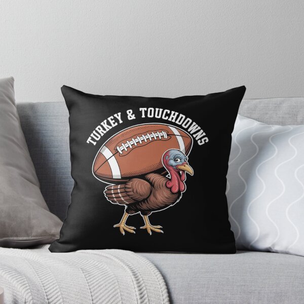 Item preview, Turkey and Touchdowns Funny Thanksgiving Football designed and sold by DoorwayThreads.