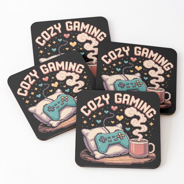Item preview, Cozy Gaming Retro Pixel Art Controller Coffee designed and sold by Serbin.