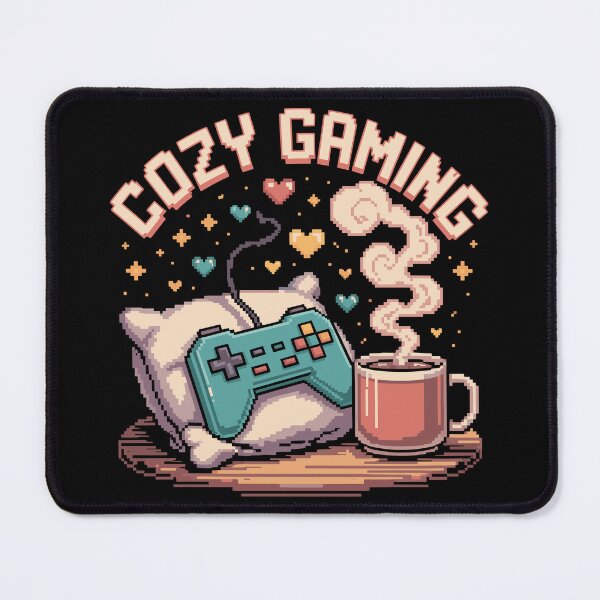 Item preview, Cozy Gaming Retro Pixel Art Controller Coffee designed and sold by Serbin.
