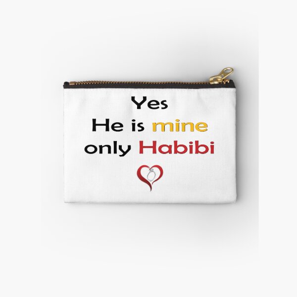 Item preview, Yes He Is Mine Only Habibi – Romantic Design with Red Heart designed and sold by ArtVibeDesign.