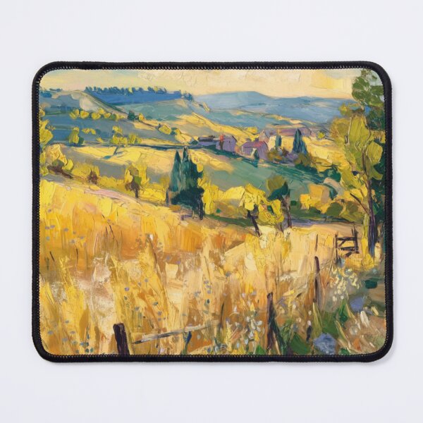 Item preview, Golden Hills in Summer – French Countryside Impressionist Landscape designed and sold by CARRAANN.